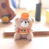 Cute Cute Traffic Police Bear Pendant Plush Toys Fire Police Bag Hanging Keychain Doll