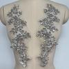 3D Мотив Rhinestone с плоской задней стороной Швейные Аксессуары для Платьев Кружевные Аппликации Блестящая Золотая Отделка Цветок из Пайеток Вышивка Корсета Шляпа