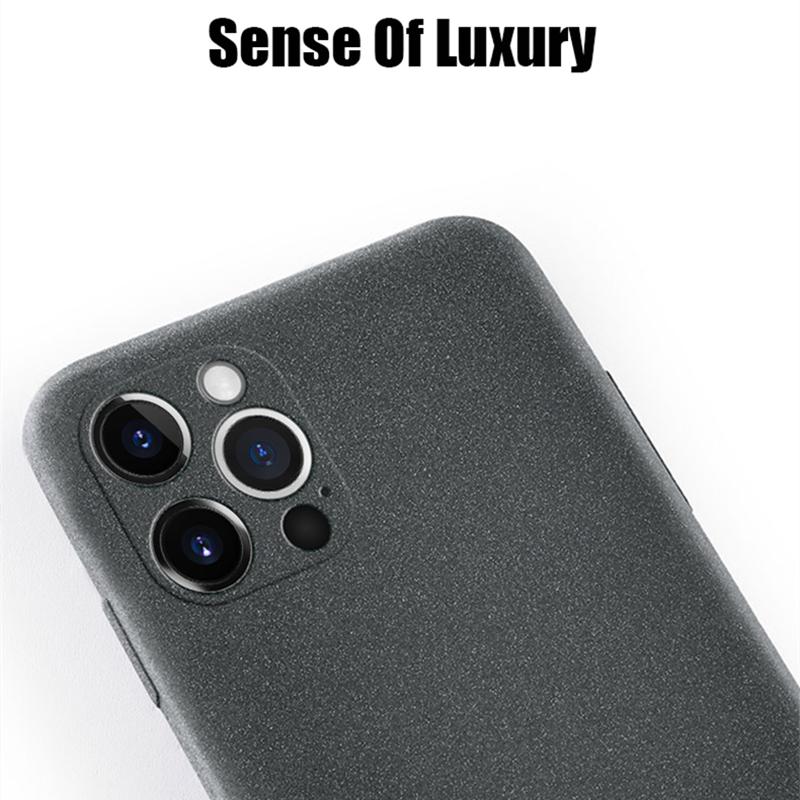 Ультратонкий матовый чехол Sandstone для iPhone 15 14 13 Pro 12 11 Pro Max Mini 16 Plus Тонкий мягкий противоударный чехол TPU с защитой от царапин