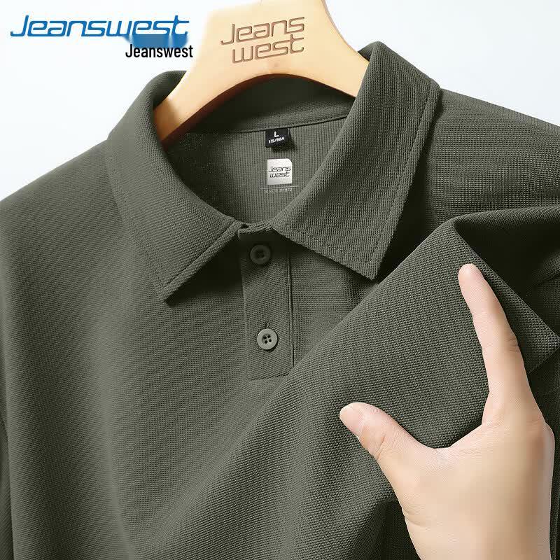 Мужская вафельная футболка-поло с коротким рукавом Jeanswest