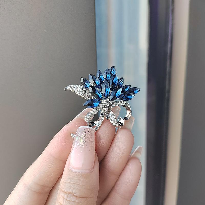 Брошь Moran Crystal Bouquet, женская, элитная мода, инкрустированная бриллиантами, аксессуары для одежды, брошь, булавка