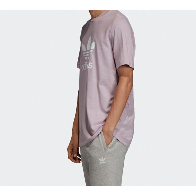 Adidas Originals T Shirt Men's Light Pink Purple Gray ED4714