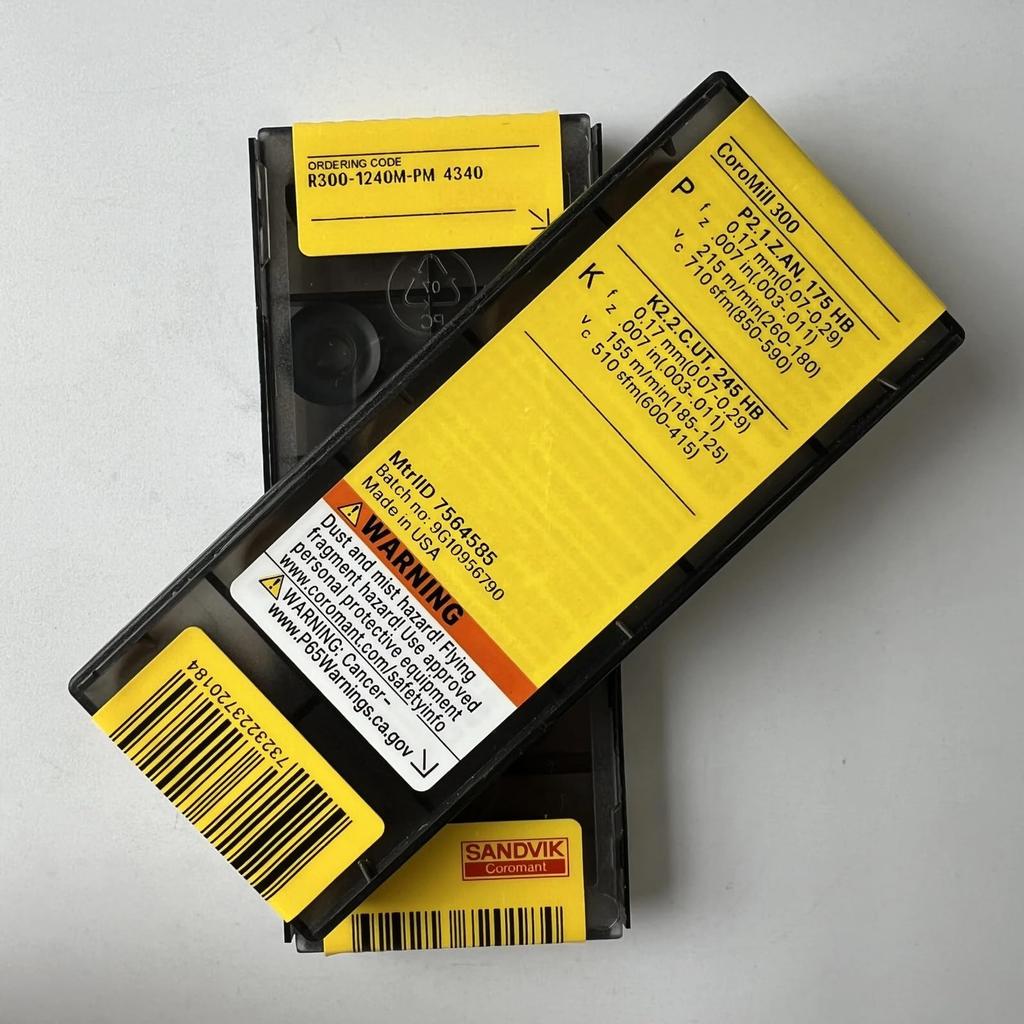 Original Sandvik / R300-1240M-PM 4340 /  CNC Lathe Carbide Blade 10 Pcs