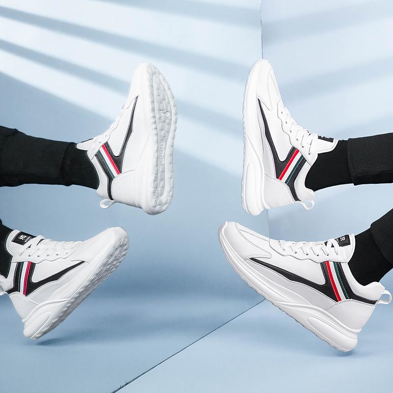 Кроссовки мужские спортивные туфли для увеличения роста стелька 6 см мужские повседневные модные повседневные