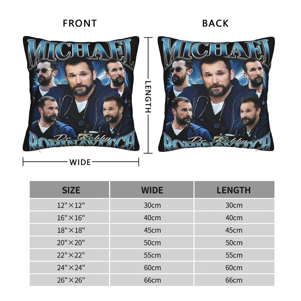 Decorative Pillow Covers The Pitt Accessories Sofa Dr. Jack Dr. Robby Pillow Case Cover Square Multi Size