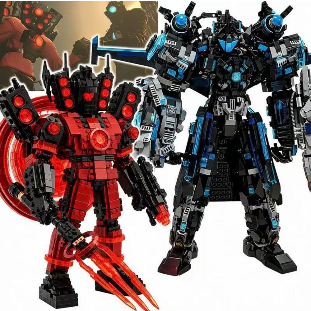 Giant Skibidi Toilet Building Blocks Skibidi Toilet Man Titan Building Blocks Moc Skibidi Toilet Building Blocks Set Birthday