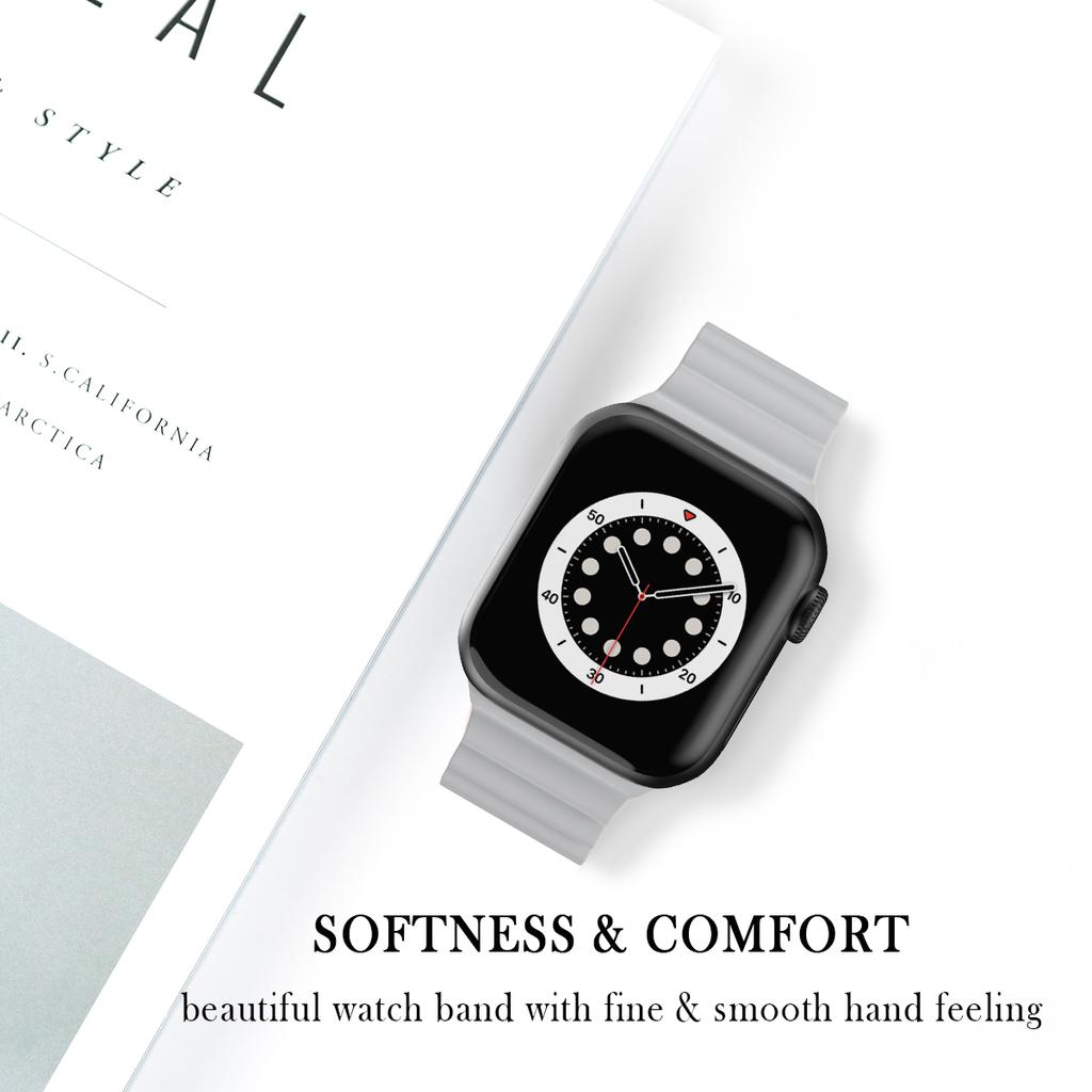 Силиконовый ремешок для Apple Watch, ремешок для часов 44 мм, 45 мм, 42 мм iWatch 40 мм, 38 мм, 41 мм, ремешок для часов Correa, браслет, Apple Watch Serie 7, 3, 5, 6 se