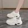 CRLAYDK 2024 женские кроссовки на платформе с массивным каблуком, модные кроссовки для ходьбы, спортивные повседневные кроссовки для папы, теннисные туфли на танкетке для леди