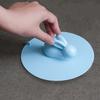 Сливная пробка для ванны, силиконовая крышка для сливного отверстия в полу с ручкой в ​​форме кролика, сильное всасывание, защита от протечек, защита от запаха, универсальная пробка для ванны для ванной комнаты