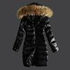 VAYLA Winter Female Long Padded Faux Fur Collar with Non Removable Hooded Warm Paddeds New Fashion Women Zipper Thicken Coat