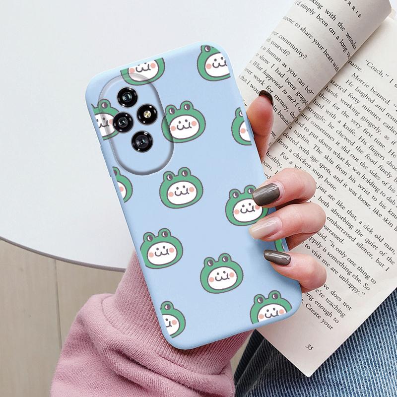 For Honor 200 Case Honor200 Phone Cover Popular Flower Lovely Cartoon Cat Soft Silicone TPU Funda For Honor 200 Protector Bumper