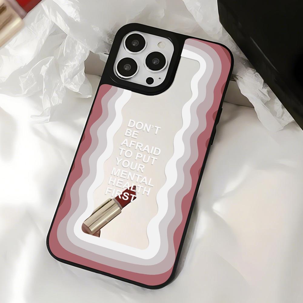 Mirror Phone Case for iPhone 15 11 13 14 for 15 16 Pro Max 12 13 16 Pro Cloud Flower and Animal Cute Style Phone Case