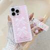 New Large Hole IMD Fresh Bow Suitable for Apple 16 Mobile Phone Case 15PROMAX Protective Case Korean 14Pro