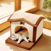 Pet Nest Closed Cat House Winter Warm Winter Cat Small Dog Kennel Four Seasons Universal Removable Nest Washing Pad