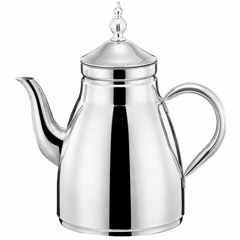 Нержавеющая сталь бамбуковый горшок для отеля, ресторана, отеля, плоский дно, чайник с фильтром, кофейник, холодный чайник