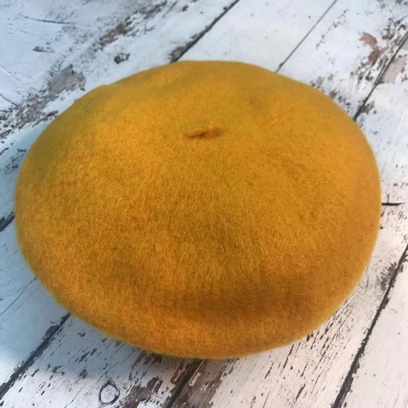 Female Beret Painter's Hat Vintage British Casual Hat Autumn and Winter Wool Bud Versatile Hat