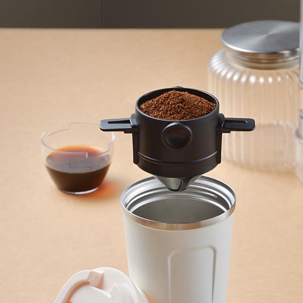 Двухслойный кофейный фильтр из нержавеющей стали для капельного заваривания, многоразовые фильтры для кофеварки