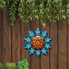 Wall Art Decor Hanging Decoration 5.8" Decorative Metal Indoor Outdoor for Living