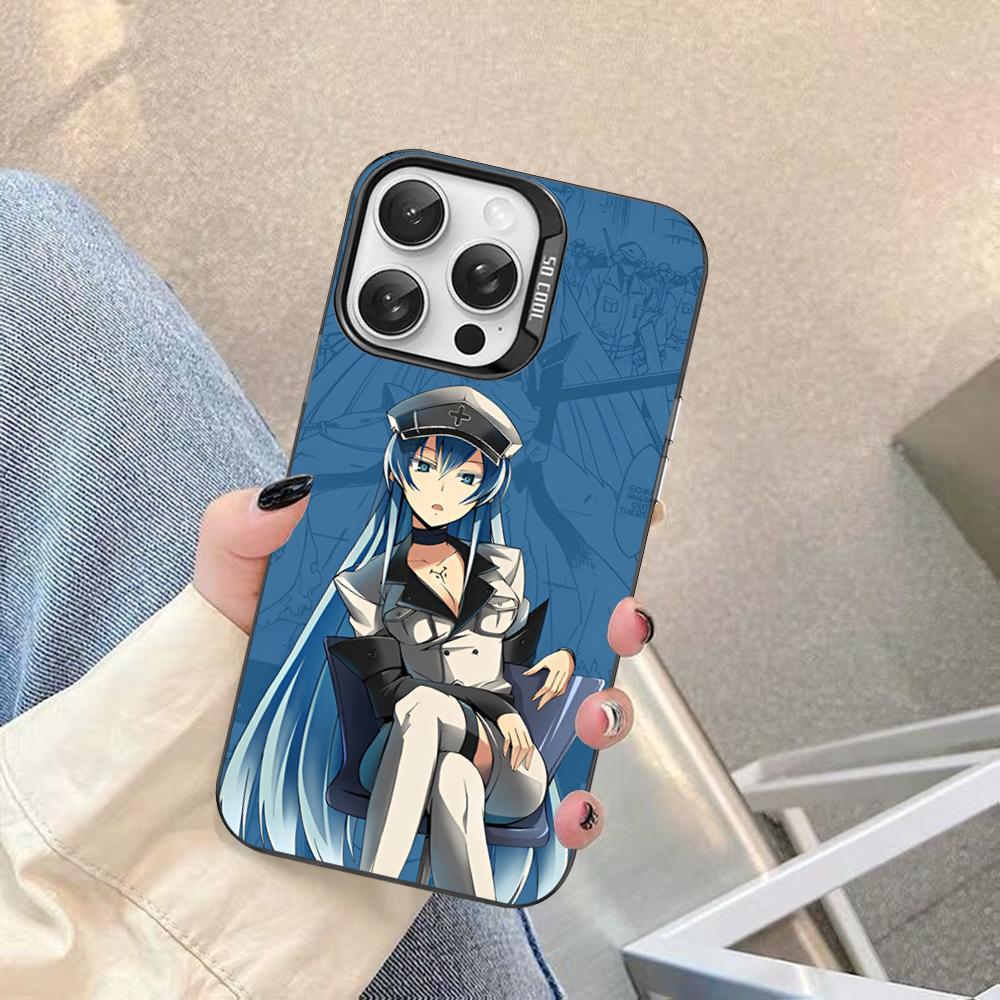 Чехол для телефона Akame Ga Kill Эсдес Для IPhone 16 15 14 13 12 11 Pro Max X XR XSMAX 8 7 Plus Матовый Ударопрочный Задний Чехол