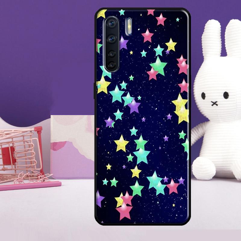 Bright Stars Art Case For Oppo A54 A74 A94 A80 A60 A40 A18 A38 A58 A78 A98 A96 A76 A16 A15 A17 A57 A77 A5 Pro
