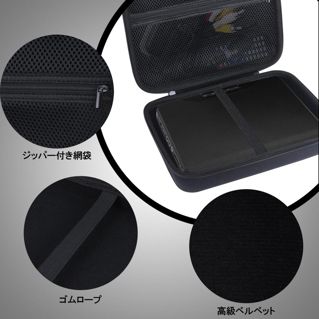 Кейс для хранения Peyyargo, совместимый с 11,5-12,5-дюймовыми портативными DVD-плеерами Dbpower/Iegeek/Cooau (Только черный чехол)