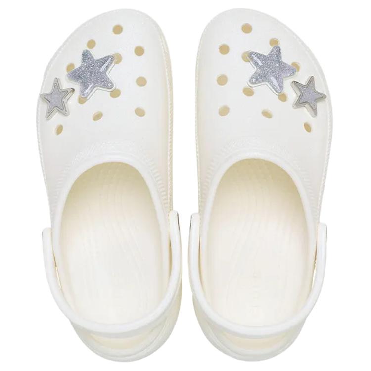 Crocs Classic Shining Star Decor Cloud Clogs Women Clogs White 211734-0WV