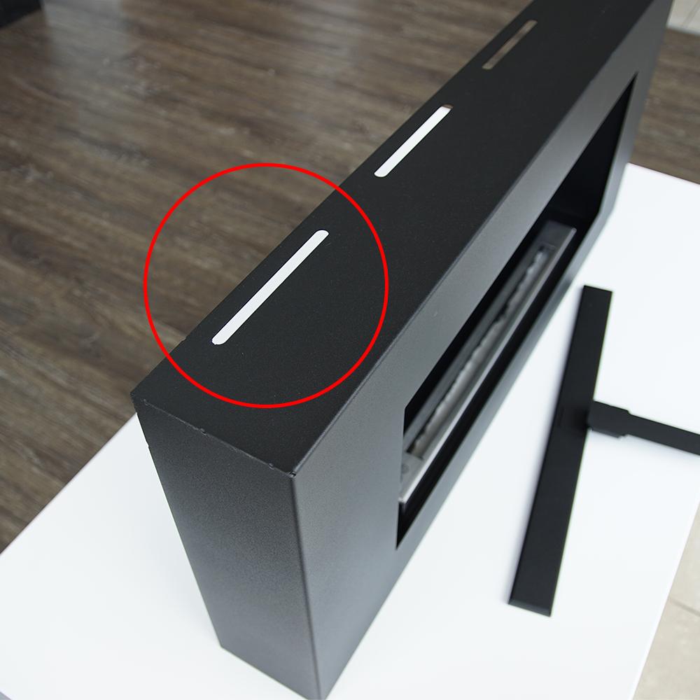 Wall Mounted Bioethanol Fireplace DELTA2 FLAT TÜV Biofuel