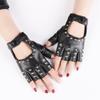 Fingerless Motorcycle Gloves PU Leather Nightclub Pole Dancing Mittens New Evening Prom Decor Gift