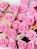 100 Pcs Real Looking Foam Fake Roses Artificial Rose Flower Heads for DIY Wedding Baby Shower Centerpieces Arrangements Party Tables Home Decorations