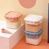 1 шт. Портативный контейнер для хранения продуктов с крышкой и ложкой, герметичный, герметичный, коробка для сухого молока, 600 мл, пластиковый контейнер для хранения продуктов, банка
