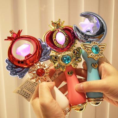 Световые Звуковые Эффекты Волшебная Палочка Игрушка для Девочки Мультяшная Мигающая Палочка Световая Палочка Светящаяся Маленькая Игрушка Игрушка