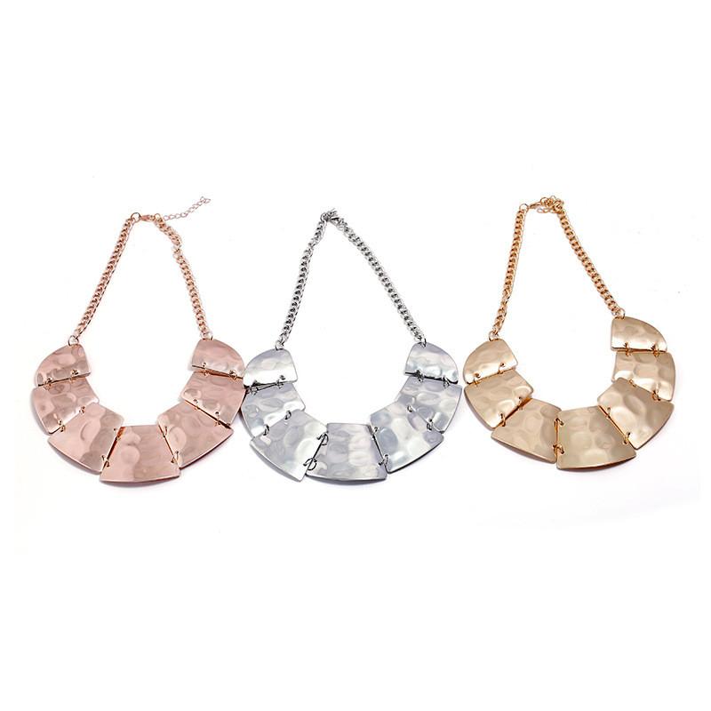 Металлическое ожерелье в европейском стиле с гальваническим покрытием для стильных