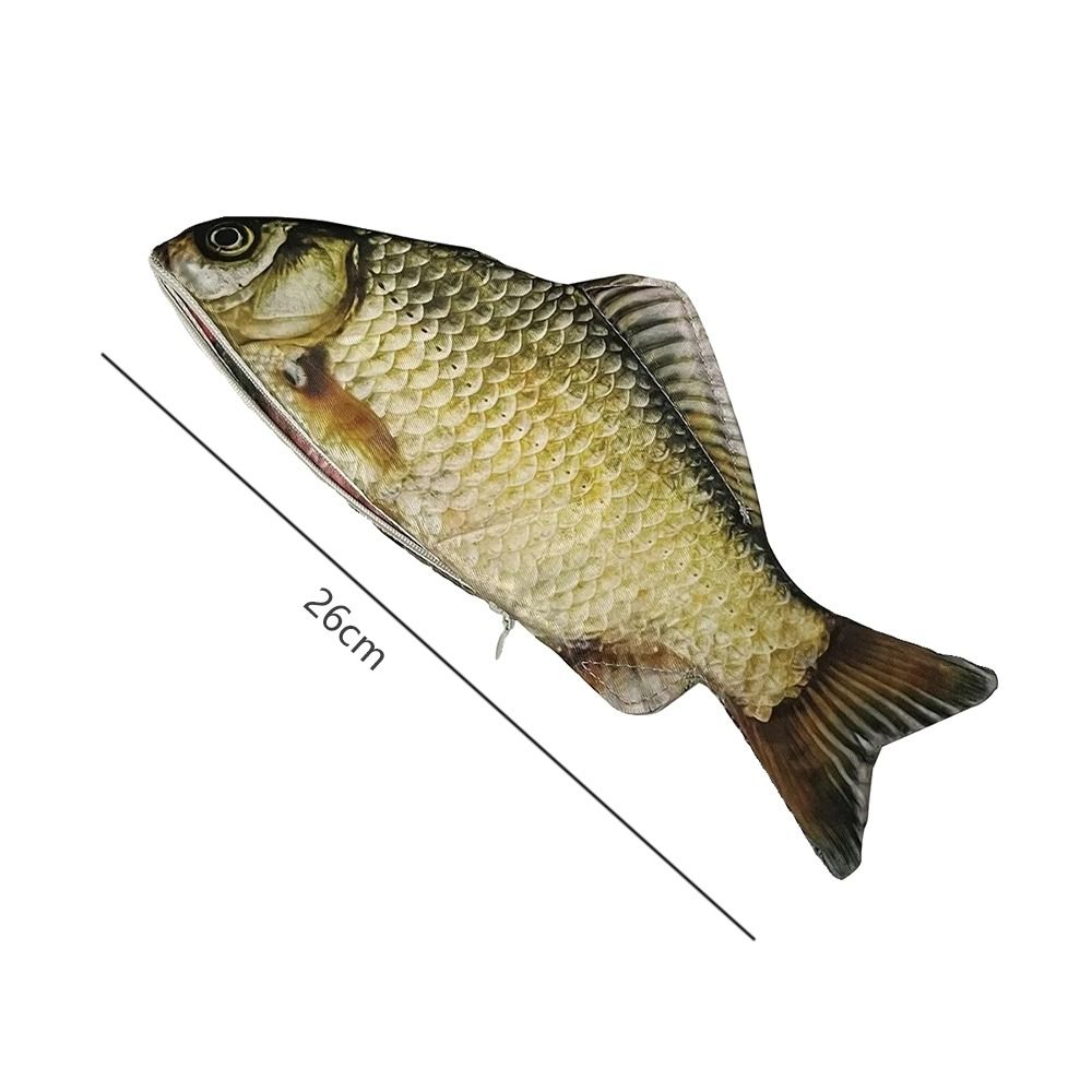 Высококачественная вместительная сумка для ручек с имитацией карася, многофункциональная сумка для хранения, пенал для школы, офиса