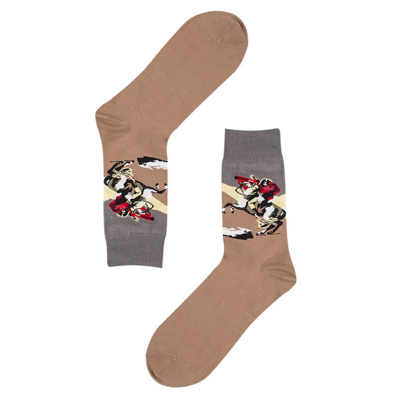 New Arrival Fashion Socks Crew Cotton Socks Famous Oil Painting Art Socks Women Men Unisex Socks