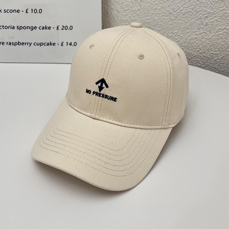 American-style trendy brand embroidered letter baseball cap for women, spring and summer vintage versatile fashion cap that makes the face look