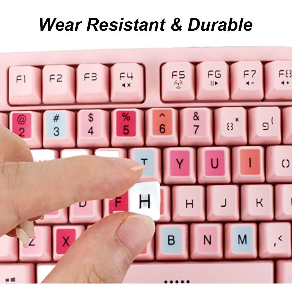 English Keyboard Sticker Russian Letter Laptop Keypad Film Replacement Keyboard Label  Desktop PC