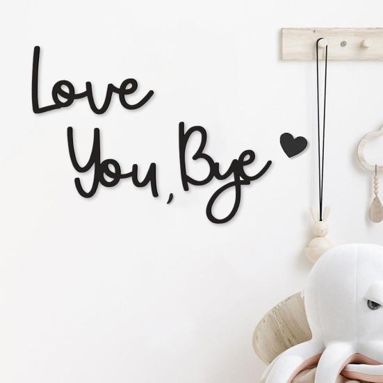 Люблю тебя Пока Деревянный Знак Настенный Декор Знак Семейный Декор Входа Над Дверью