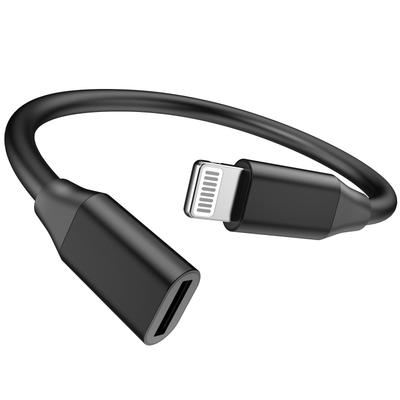 10 см Кабель-адаптер для зарядки iPhone, удлинитель, Lightning (папа) на Lightning (мама), зарядное устройство, сертифицированный MFi разъем, конвертер-донгл, совместимый с