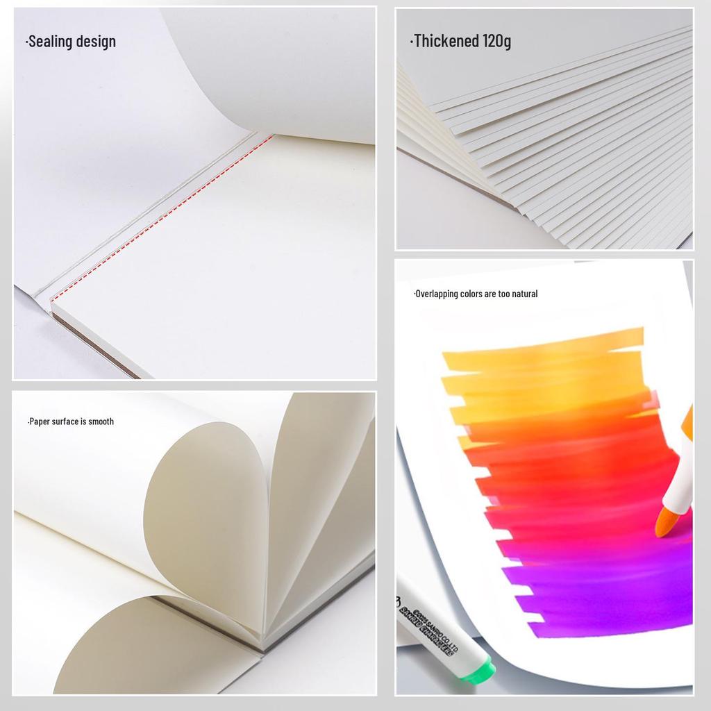 Утолщенный блокнот для рисования с откидными листами для маркеров - для аниме и студентов