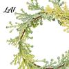 Hand-wound Flower Napkin Ring 6Pcs Rings Elastic Design Holder for Light And Thick Wedding Banquet Napkins Imitation Holly Leaf Accessory