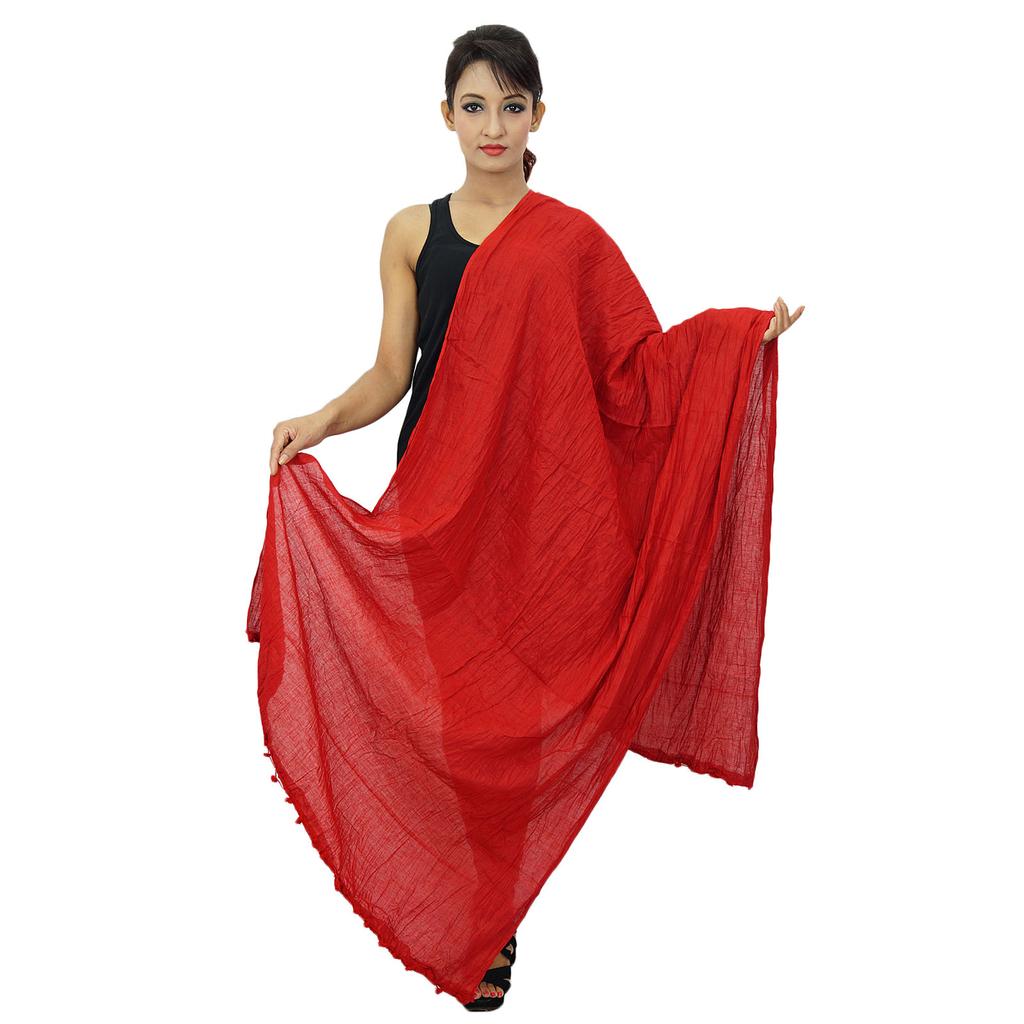 Длинный палантин из хлопковой смеси Dupatta Neck Wrap Women Wear Indian Scarves Chunni Gift For