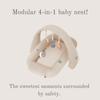 Modular Baby Nest With Sounds & Toys 4 In 1 Grey