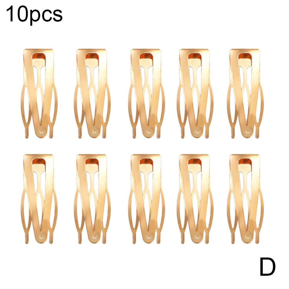 10 шт. Зажимы для волос с двойным захватом, Металлические защелкивающиеся заколки для волос, Заколки-бабочки для женщин, девочек, Принадлежности для салона для укладки волос, Аксессуары для волос