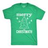 Funny Math Christmas Tree Shirt, Math Teacher Gift