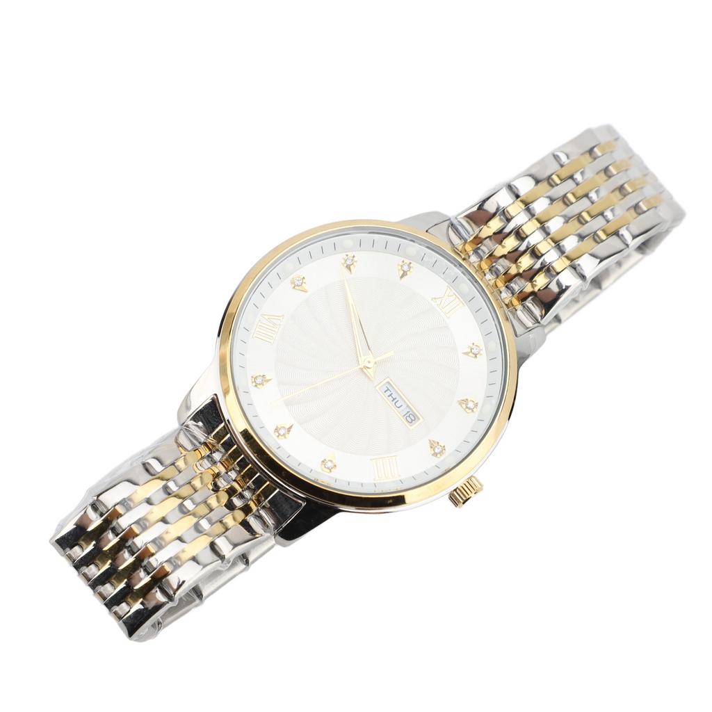 Quartz Men Watch Business Stylish Wristwatch Water Resistant Men Watch with Date Function for Business