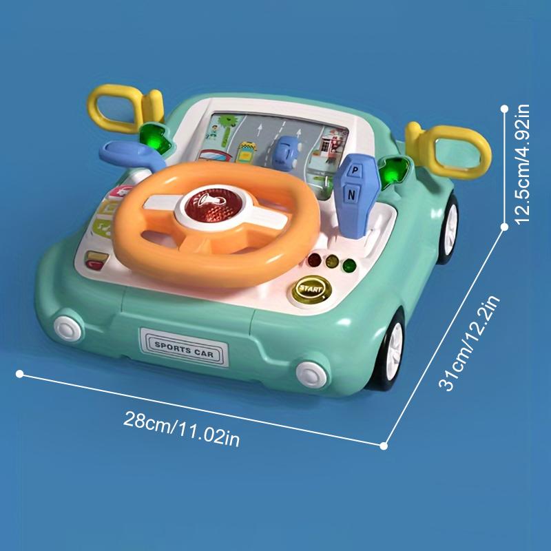 Игрушка Руль для Малыша Детский Руль Машинки Игрушка Симуляция Вождения со Светом и Музыкой Многофункциональная Ранняя Образовательная Игрушка Подарки
