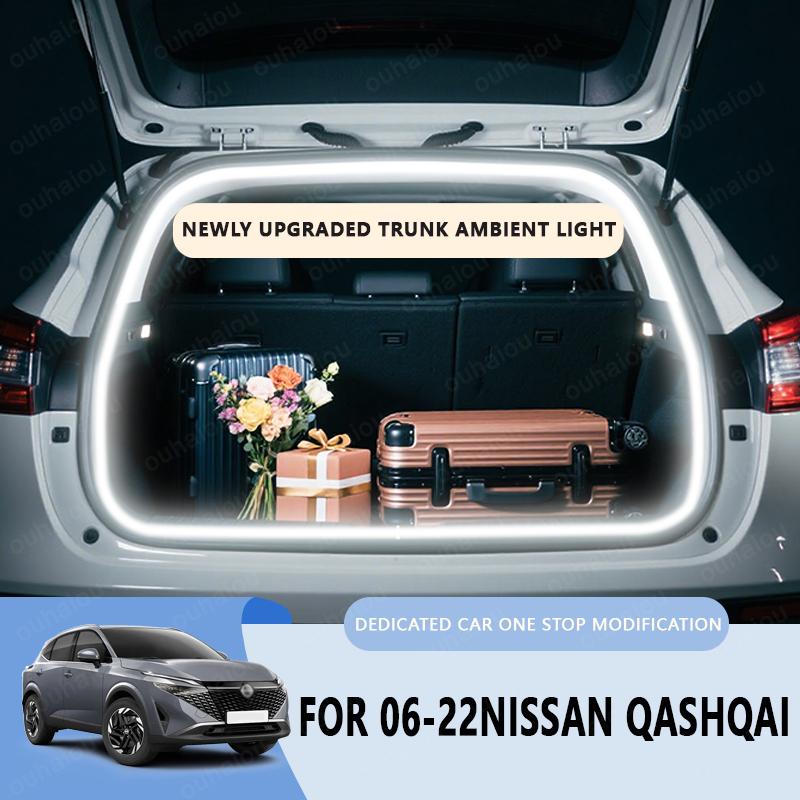 ДЛЯ NISSAN QASHQAI 2006-2022 Модификация света в багажнике Освещение салона Белый Теплый белый Светодиодная световая полоса для заднего багажника