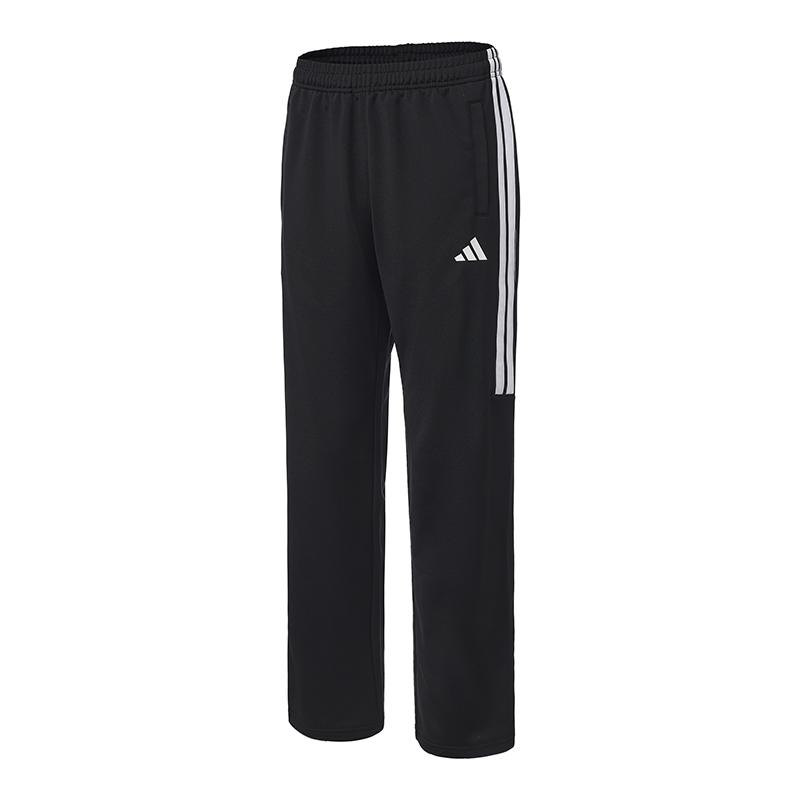 adidas Бокс Логотип Боковая полоса Эластичные Ретро Прямые вязаные спортивные штаны Унисекс Штаны Черные TR30PR1BX-BW