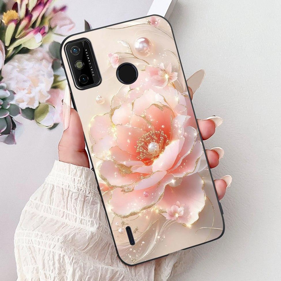 For Tecno Spark 6 Go KE5j KE5k Case For Tecno Spark Go 2020 KE5S Cover Silicone Cute Fashion Flowers Funny Painted Back Cover