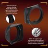 Haoge LH-X200B Square Metal Lens Hood with 49mm Adapter Ring and Metal Cap for Fujifilm X100VI x-100vi x100v x100f x100t x100s - Fujifilm Camera Acces